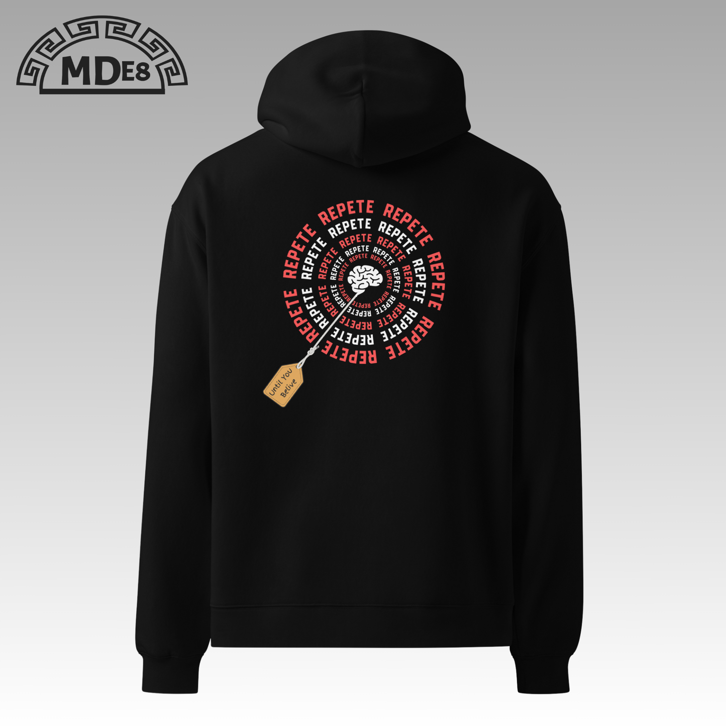 Repeat MDE8 hoodie unisex — oversized fit