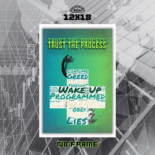 Trust the Process Wall Art Poster by MDE8