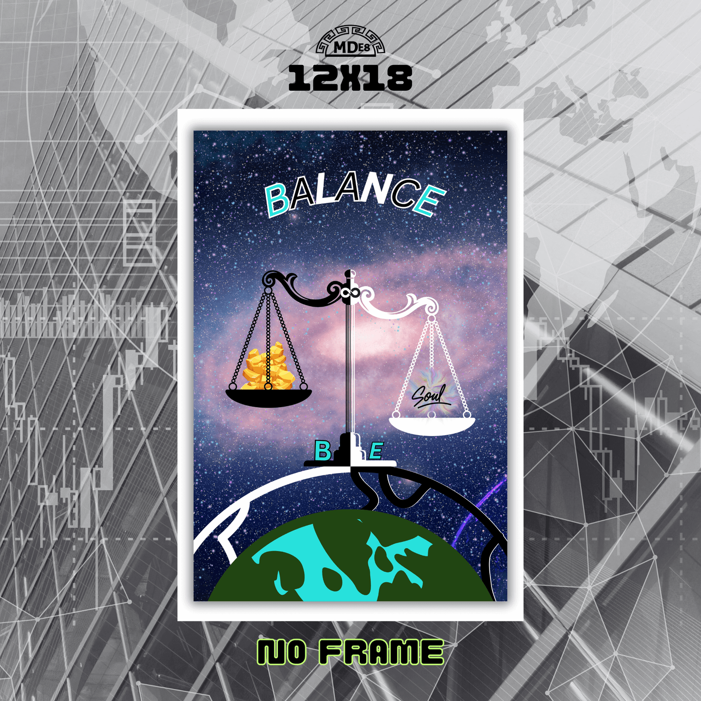MDE8 – Balance Wall Art Poster 12x18