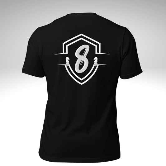 black graphic streetwear t-shirt front