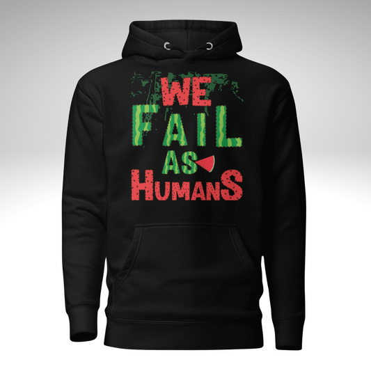 black graphic streetwear hoodie front