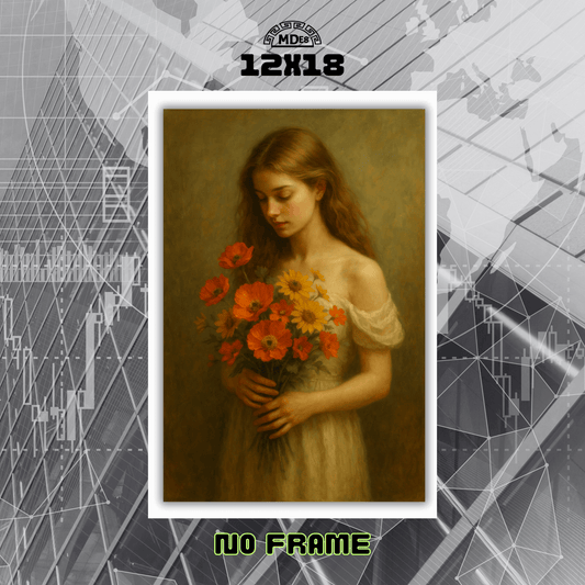 MDE8 – Flower Girl Wall Art 12x18