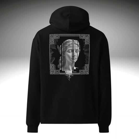 graphic streetwear hoodie athena back design