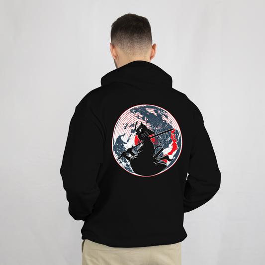 Graphic Streetwear Hoodie — Samurai