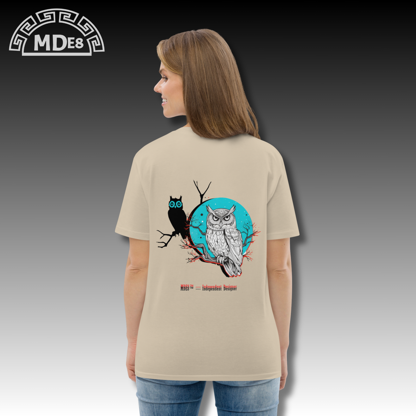 Night Owl MDE8 t-shirt — back view 