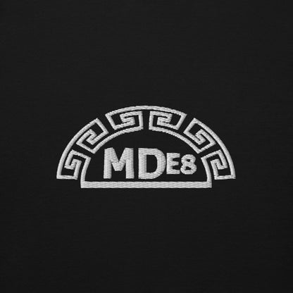 Graphic streetwear hoodie front logo MDE8